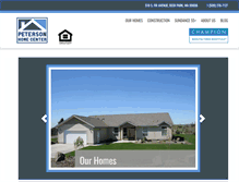 Tablet Screenshot of petersonhomecenter.com